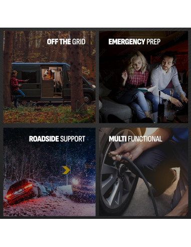 Arrancador de Salto Schumacher SL1562 1200A 12V 4-en-1