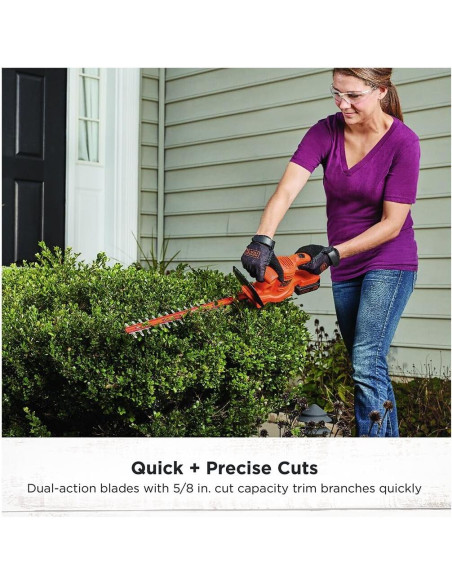 Cortadora de Setos Inalámbrica BLACK+DECKER 20V MAX 45.72 cm