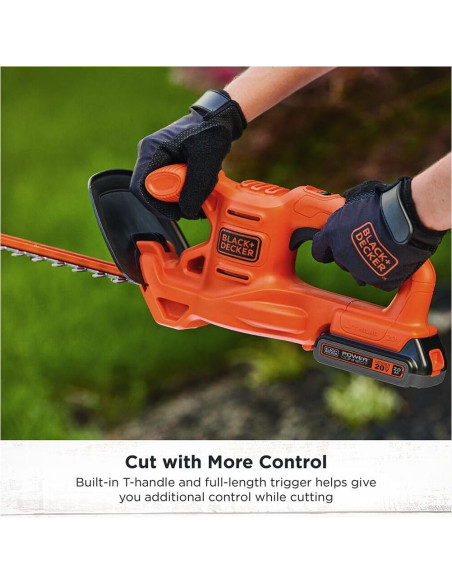 Cortadora de Setos Inalámbrica BLACK+DECKER 20V MAX 45.72 cm