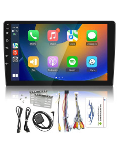 Estéreo de Coche 2 Din WEPECULIOR 10 Pulgadas Android 8.1 GPS