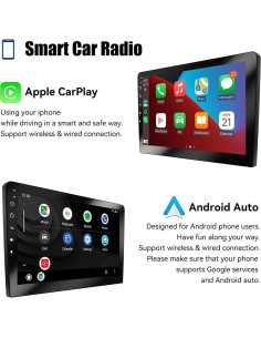 Estéreo de Coche 2 Din WEPECULIOR 10 Pulgadas Android 8.1 GPS 2