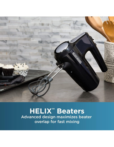 Mezclador Eléctrico BLACK+DECKER MX610B 5 Velocidades y Accesorios