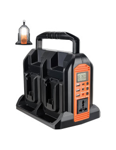Inversor de Potencia 350W Black+Decker 20V 4 Puertos USB