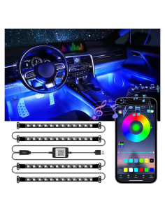 Luces LED de Interior LivTee RGB con Control App 4 Piezas