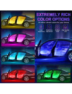 Luces LED de Interior LivTee RGB con Control App 4 Piezas 2