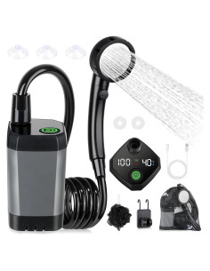 Ducha Portátil Spopal USBCS1 6000mAh 4 Modos Camping