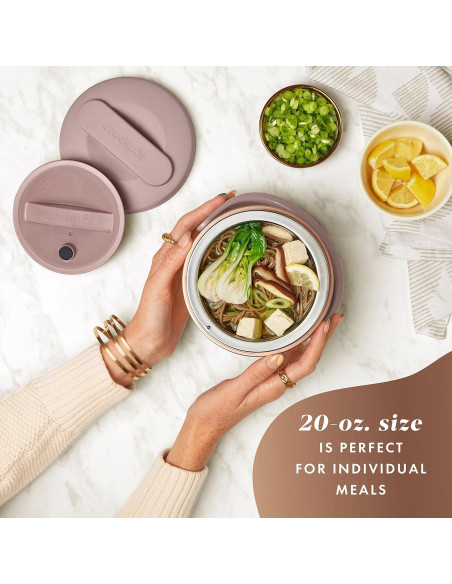 Caja de Almuerzo Eléctrica Crock-Pot 20 oz Rosa Blush Caja de Almuerzo Eléctrica Crock-Pot 20 oz Rosa Blush