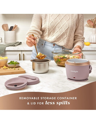 Caja de Almuerzo Eléctrica Crock-Pot 20 oz Rosa Blush