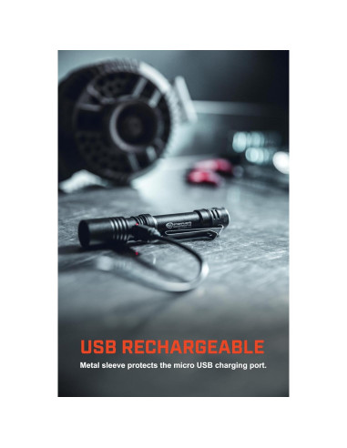 Linterna Recargable Streamlight MacroStream 500 Lúmenes USB