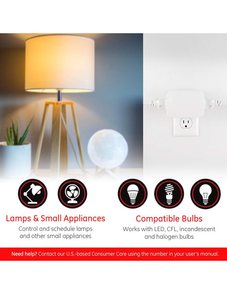 Interruptor Inteligente Enbrighten Zigbee Doble Salida Blanco
