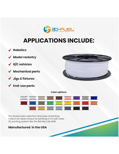 Filamento 3D 3D-Fuel Pro PCTG 1 kg Gris Industrial