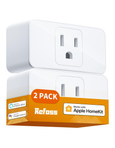 Enchufe Inteligente Refoss WiFi 15A Control Remoto Paquete de 2