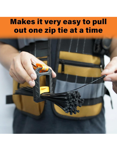 Soporte para Bridas MELOTOUGH 3 Piezas Reutilizable Negro