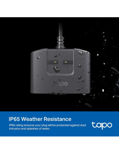 Enchufe Inteligente Exterior Tapo P400M IP65 2 Salidas Wi-Fi
