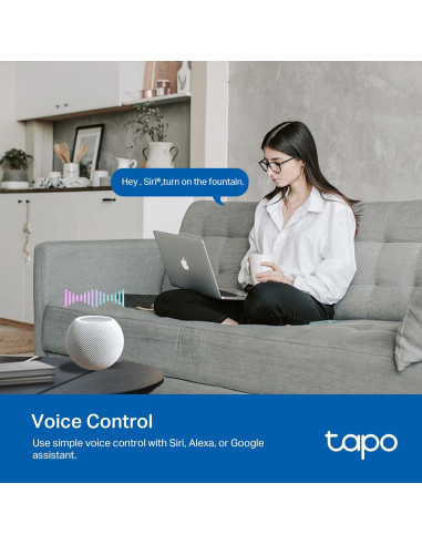 Enchufe Inteligente Exterior Tapo P400M IP65 2 Salidas Wi-Fi