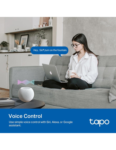 Enchufe Inteligente Exterior Tapo P400M IP65 2 Salidas Wi-Fi
