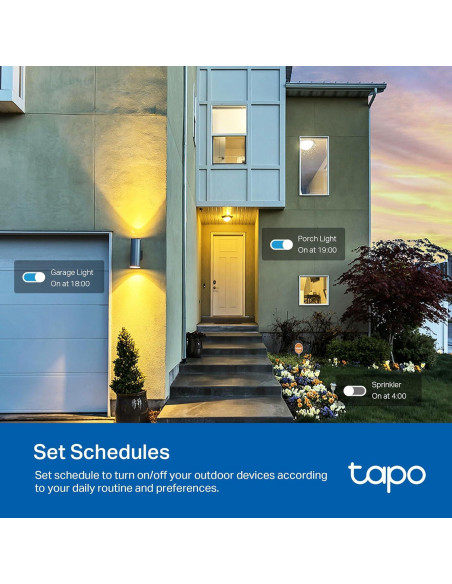Enchufe Inteligente Exterior Tapo P400M IP65 2 Salidas Wi-Fi