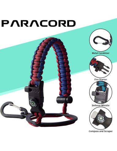 Botella de Agua Aislada DIGJUPER 32 oz con Pajilla y Asa