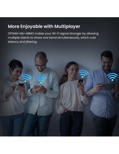 Router Tenda WiFi 6 AX3000 RX12 Pro Doble Banda Gigabit