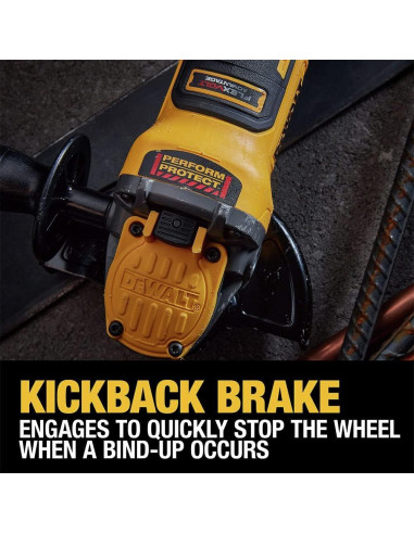 Amoladora Angular DEWALT 20V MAX 1550W 4.5" a 5" Sin Cable