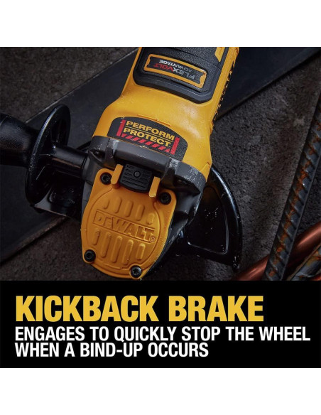 Amoladora Angular DEWALT 20V MAX 1550W 4.5" a 5" Sin Cable