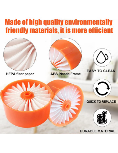Paquete de 4 Filtros para Aspiradora Black+Decker BSV2020