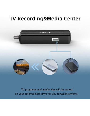 Caja Convertidora Digital ZJBOX 2024 ATSC 1080P HDMI USB