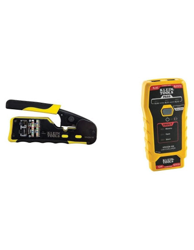 Crimpadora Modular Klein Tools VDV226-110 + Probador LAN VDV526-100
