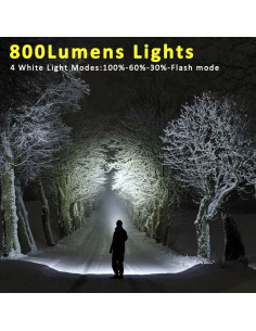 Linterna de Trabajo MAKDAK 2Pcs 800 Lúmenes Recargable 2