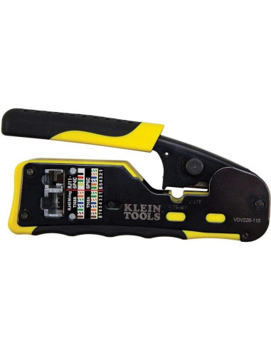 Crimpadora Modular Klein Tools VDV226-110 + Probador LAN VDV526-100