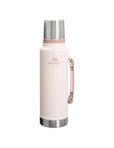 Botella Térmica Stanley Clásica 1.5L Cuarzo Rosa Aislada