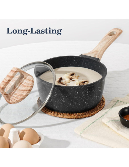 Juego de 12 Piezas de Ollas y Sartenes Antiadherentes SODAY