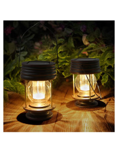 Linternas Solares Pearlstar Colgantes para Jardín - Paquete de 2