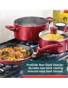 Juego de utensilios de cocina T-Fal Esencia 20 piezas Rojo 2