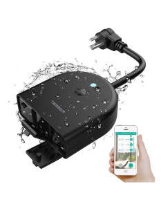 Enchufe Inteligente TESSAN IP44 3 Tomas Control WiFi