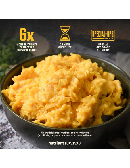 Mezcla de Huevos en Polvo Nutrient Survival 70 Huevos 33 Nutrientes
