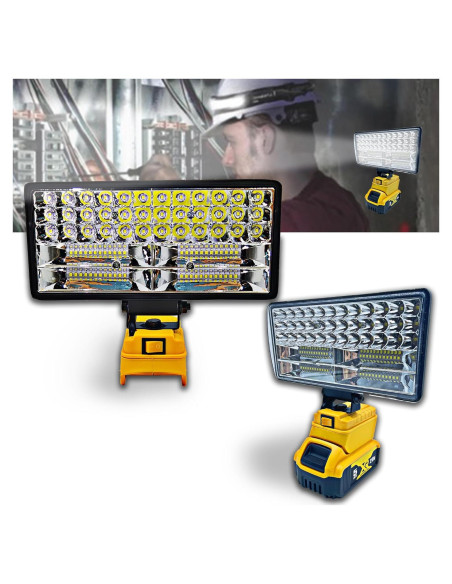 Luz de trabajo LED Dewalt 20V 90W 5400LM USB portátil