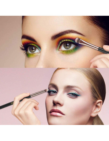 Juego de Brochas de Maquillaje MSQ 12pcs Oro Rosa Cerdas Suaves