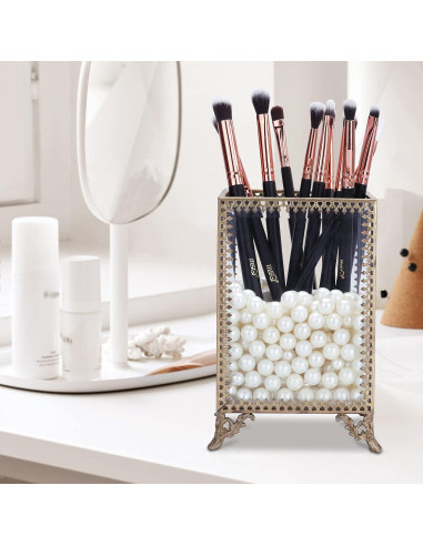 Juego de Brochas de Maquillaje MSQ 12pcs Oro Rosa Cerdas Suaves