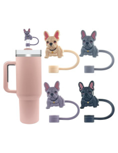 4 Pcs Tapas de Silicona Velaco para Pajitas 10mm Reutilizables