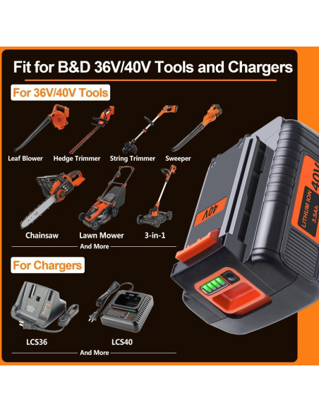 Batería de Litio FSKE 40V 3.5Ah para Black & Decker