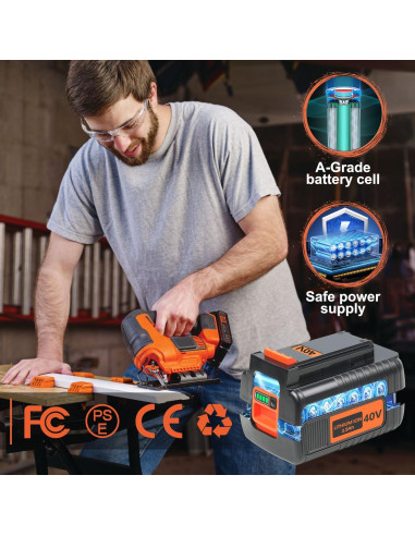 Batería de Litio FSKE 40V 3.5Ah para Black & Decker