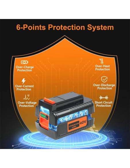 Batería de Litio FSKE 40V 3.5Ah para Black & Decker