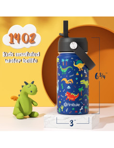 Botella de Agua Fimibuke para Niños 396ml Doble Pared 2