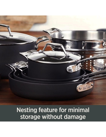 Juego de Sartenes Antiadherentes All-Clad 2 Piezas 21.6 y 26.7 cm