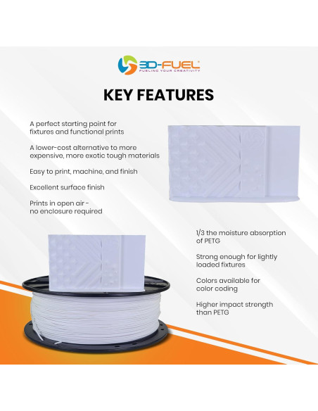 Filamento 3D 3D-Fuel Pro PCTG 1 kg Azul Cobalto