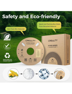 Filamento 3D Creality Hyper PLA 1.75mm Blanco 0.91kg 2