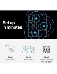 Enrutador Linksys Micro Mesh WiFi 6 3 Gbps 185 m 2