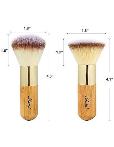 Juego de Brochas de Maquillaje Matto 2 Piezas Kabuki Juego de Brochas de Maquillaje Matto 2 Piezas Kabuki