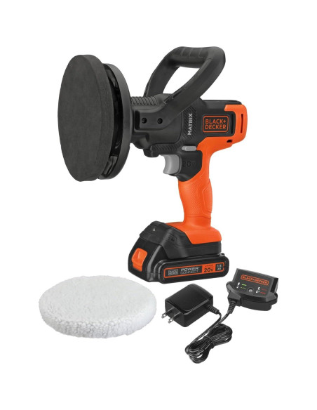 Kit de Pulido BLACK+DECKER MATRIX 20V, 3500 RPM, Naranja